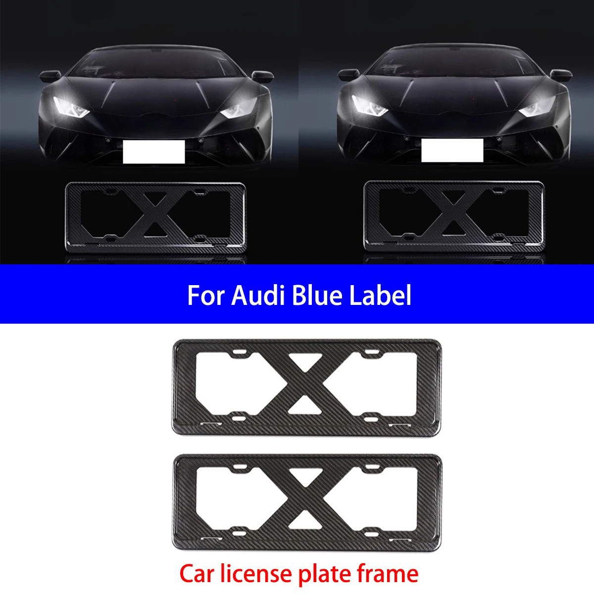 Suitable for Audi Blue Label Dry Carbon Fiber Car License Plate Frame, License Plate Holder, Car Modification Products 
Suitable for Audi Blue Label Dry Carbon Fiber Car License Plate Frame, License Plate Holder, Car Modification Products