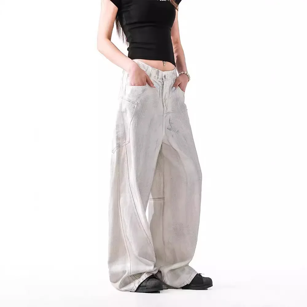 Firmranch New Vintage Dirty White Baggy Jeans For Men Women Wide Leg Denim Pants Loose Spring Summer Trouser Chic Streetwear
Firmranch New Vintage Dirty White Baggy Jeans For Men Women Wide Leg Denim Pants Loose Spring Summer Trouser Chic Streetwear