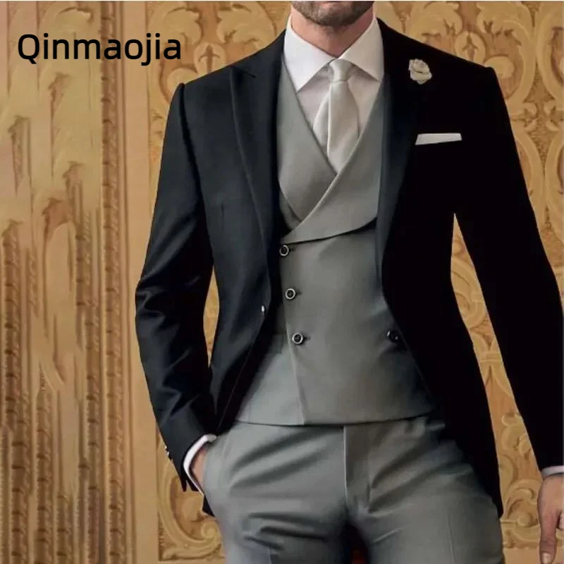 Formal Men's Suit Slim Fit Chic Lapel Male Suit Formal Business Groom Wedding Tuxedo 3 Piece (Blazer+Vest+Pants)Costume
Formal Men's Suit Slim Fit Chic Lapel Male Suit Formal Business Groom Wedding Tuxedo 3 Piece (Blazer+Vest+Pants)Costume