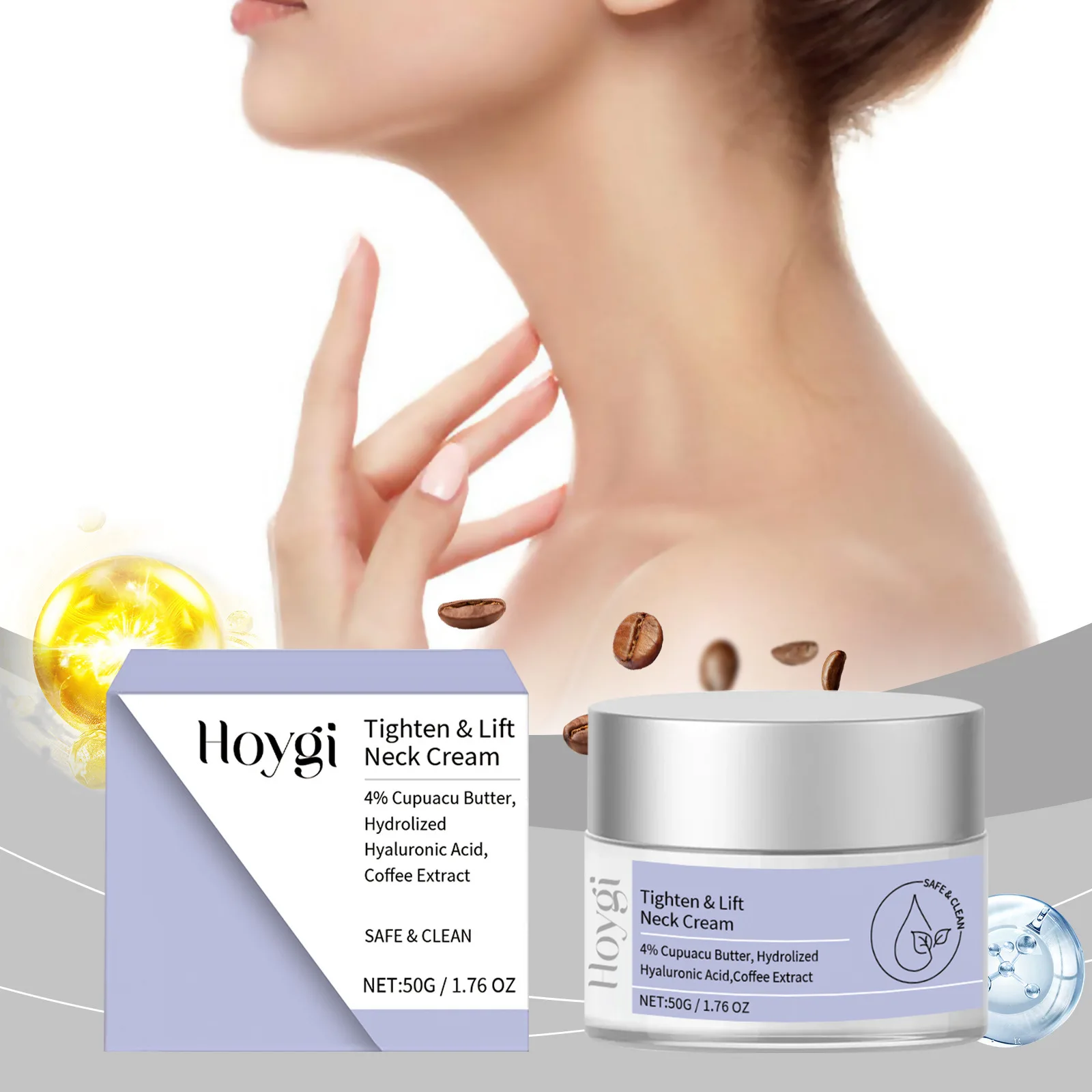 Moisturizing Neck Firming Cream, Neck Repair Cream, Firming and Lifting, Gentle Moisturizing, Revitalizing and Elastic
Moisturizing Neck Firming Cream, Neck Repair Cream, Firming and Lifting, Gentle Moisturizing, Revitalizing and Elastic