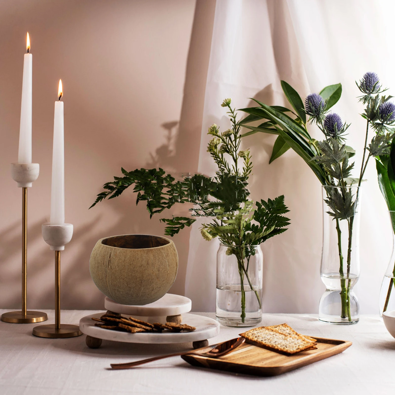 Natural Coconut Shell Wax Cup DIY Jars Storage Containers for Party Decorations Coconut Shell Soy Wax Holder
Natural Coconut Shell Wax Cup DIY Jars Storage Containers for Party Decorations Coconut Shell Soy Wax Holder