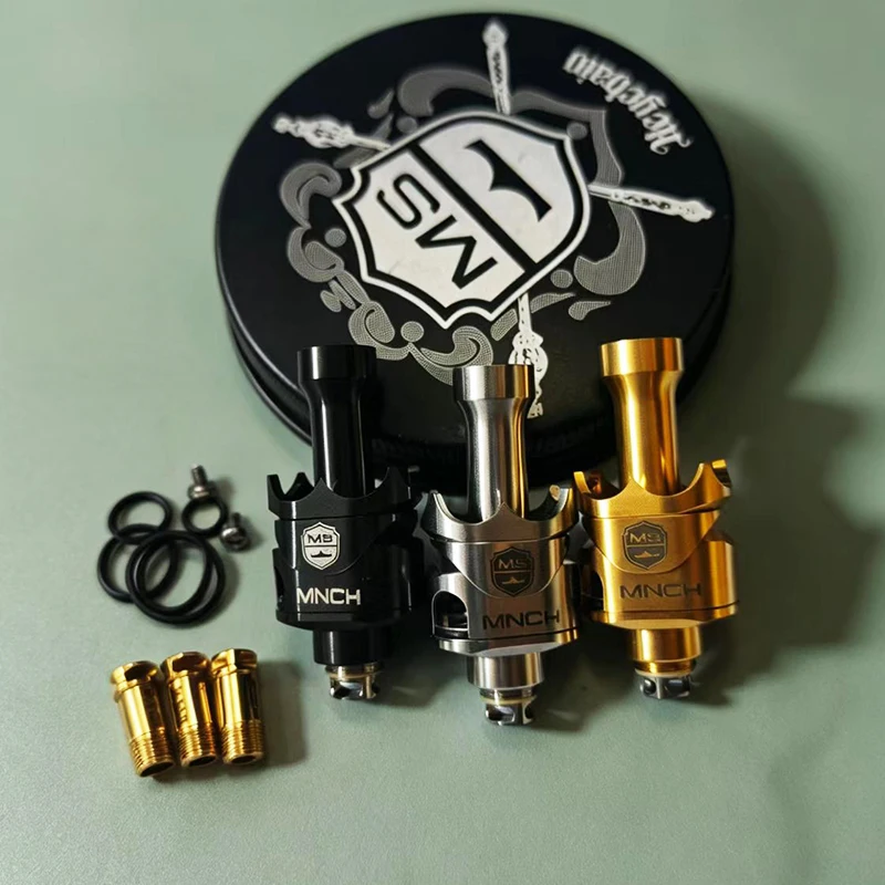 YFTK Monarchy MOBB MS RBA 316SS with 4 Air Pin 2.5/3/3.5/4mm Scepter Style RBA Bridge For Billet BB Boro Tank Mod spare parts
YFTK Monarchy MOBB MS RBA 316SS with 4 Air Pin 2.5/3/3.5/4mm Scepter Style RBA Bridge For Billet BB Boro Tank Mod spare parts