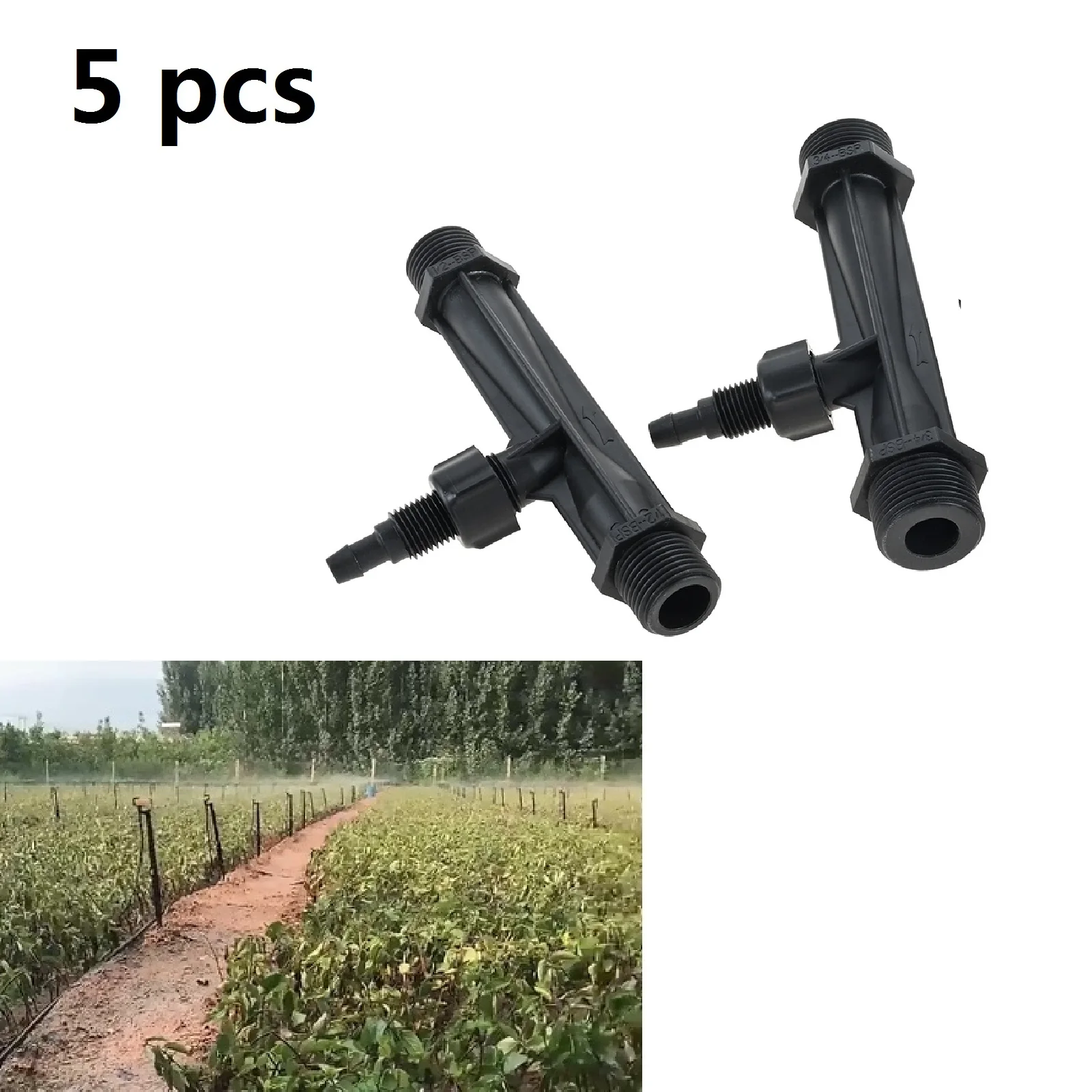 5pcs Plastic Irrigation Venturi Fertilizer Injector Tube 3/4" 1/2" Inlet/Outlet Connectors Agricultural Pressure Syringe Device
5pcs Plastic Irrigation Venturi Fertilizer Injector Tube 3/4" 1/2" Inlet/Outlet Connectors Agricultural Pressure Syringe Device