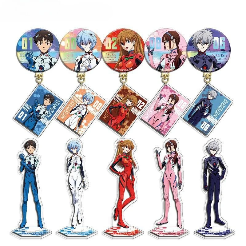 3Pcs Neon Cute Genesis Classic Evangelion Interlayer Acrylic Stand Double Flash Badge Keychain Set Anime Peripheral Collection
3Pcs Neon Cute Genesis Classic Evangelion Interlayer Acrylic Stand Double Flash Badge Keychain Set Anime Peripheral Collection