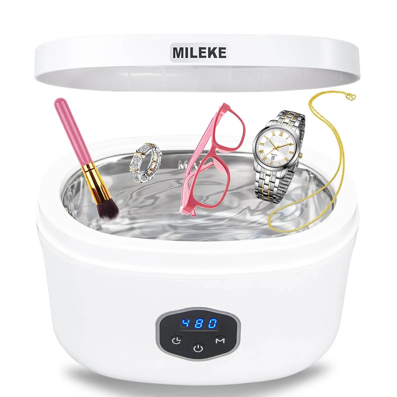 Ultrasonic Cleaner for Jewelry, Glasses & Brushes with Degas, 600ml 30W
Ultrasonic Cleaner for Jewelry, Glasses & Brushes with Degas, 600ml 30W