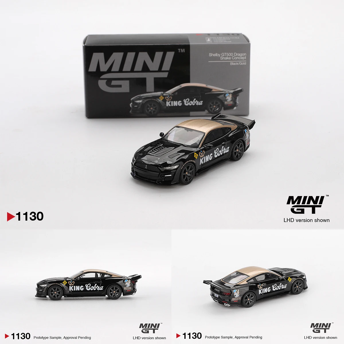 In Stock MINIGT 1130 1:64 GT500 Shelby Dragon Snake Concept Black Gold Diecast Car Model Collection Toys
In Stock MINIGT 1130 1:64 GT500 Shelby Dragon Snake Concept Black Gold Diecast Car Model Collection Toys