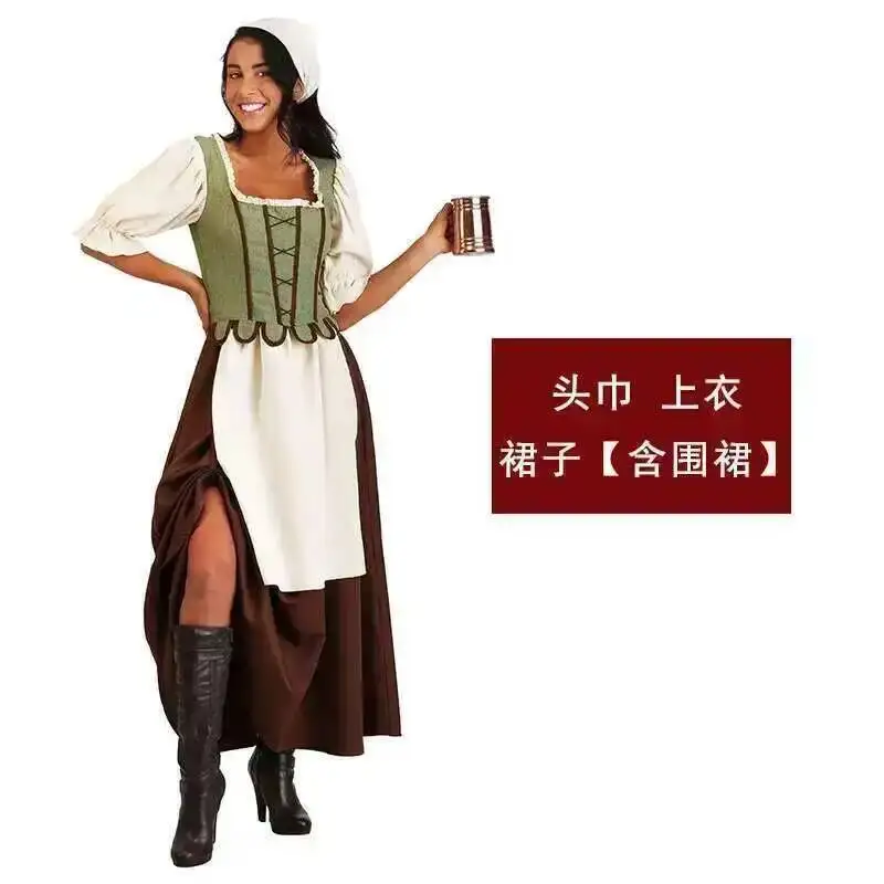 Halloween Cosplay Anime Beer Festival Stage Performance Adult Female Renaissance Medieval Bar Girl Maid Plays Costume
Halloween Cosplay Anime Beer Festival Stage Performance Adult Female Renaissance Medieval Bar Girl Maid Plays Costume