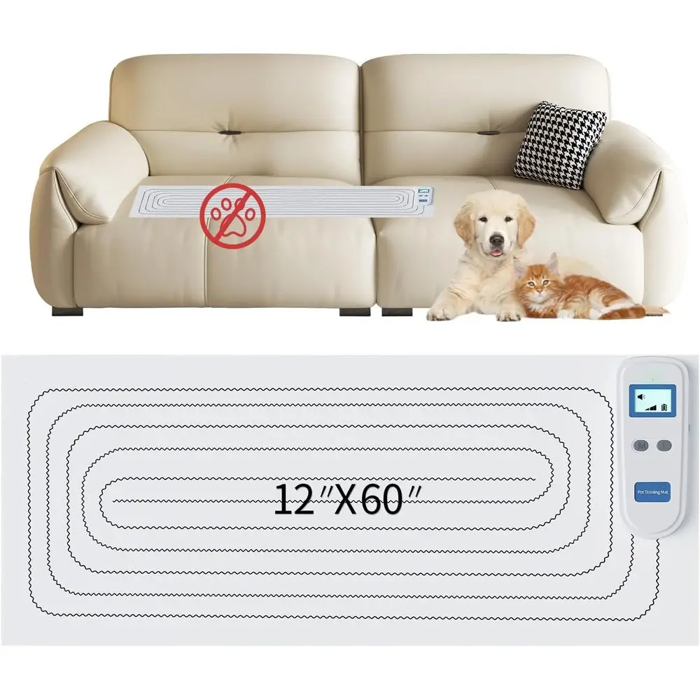 Перезаряжаемый коврик-шокер для животных 59x11, 3 регулируемых безопасных уровня, для использования на столешнице в помещении
Перезаряжаемый коврик-шокер для животных 59x11, 3 регулируемых безопасных уровня, для использования на столешнице в помещении