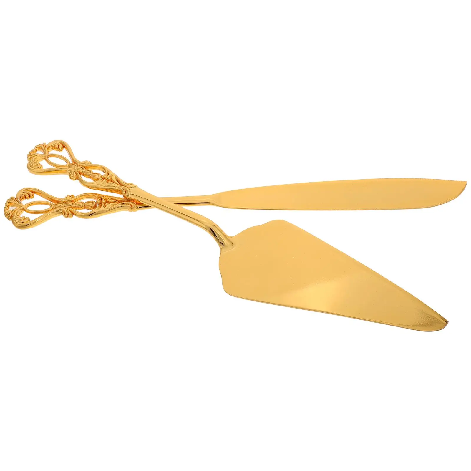 2 Pcs Cake Knife and Shovel Set Bake Cut Cutting Stainless Steel Spatulas Golden Banquet
2 Pcs Cake Knife and Shovel Set Bake Cut Cutting Stainless Steel Spatulas Golden Banquet