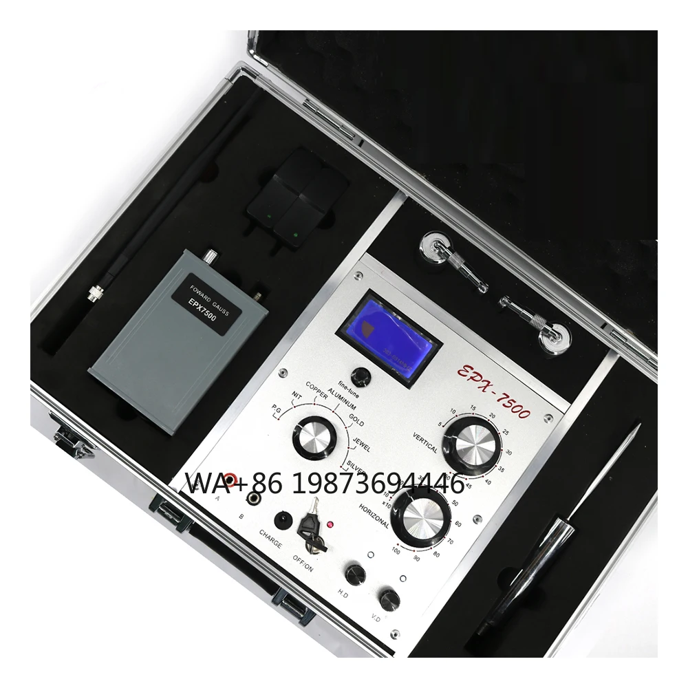 EPX7500 Underground Metal Detector Long Rang Gold, Silver, Copper, P.G, Tin, Aluminum and Jewel Detector
EPX7500 Underground Metal Detector Long Rang Gold, Silver, Copper, P.G, Tin, Aluminum and Jewel Detector