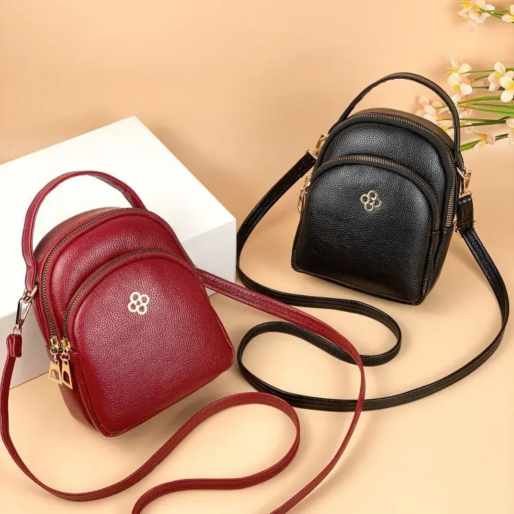 Soft Leather Crossbody Bag for Middle-Aged Mothers Faionable Multi-Layer Women's Bag Summer New Sle Mobile Phone Bag
Soft Leather Crossbody Bag for Middle-Aged Mothers Faionable Multi-Layer Women's Bag Summer New Sle Mobile Phone Bag