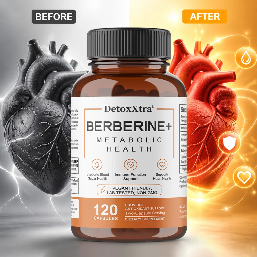 Berberine HCl Capsules, Natural Vegan Supplement, Heart Wellness, Liver Digestive & Immune Support, Daily Body Balance Care
Berberine HCl Capsules, Natural Vegan Supplement, Heart Wellness, Liver Digestive & Immune Support, Daily Body Balance Care