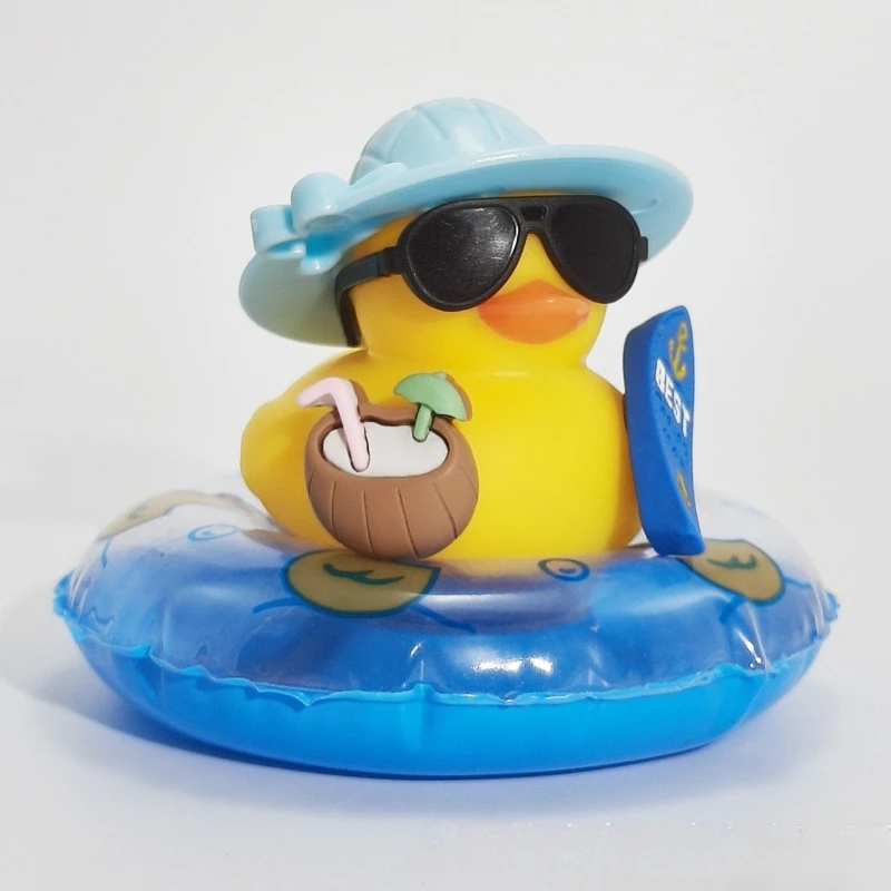 Summer Car Dashboard Ornaments Set Little Yellow Duck with Coconut Skateboard Hat Cute Rubber Squeeze Duck for Vehicle Decoratio
Summer Car Dashboard Ornaments Set Little Yellow Duck with Coconut Skateboard Hat Cute Rubber Squeeze Duck for Vehicle Decoratio