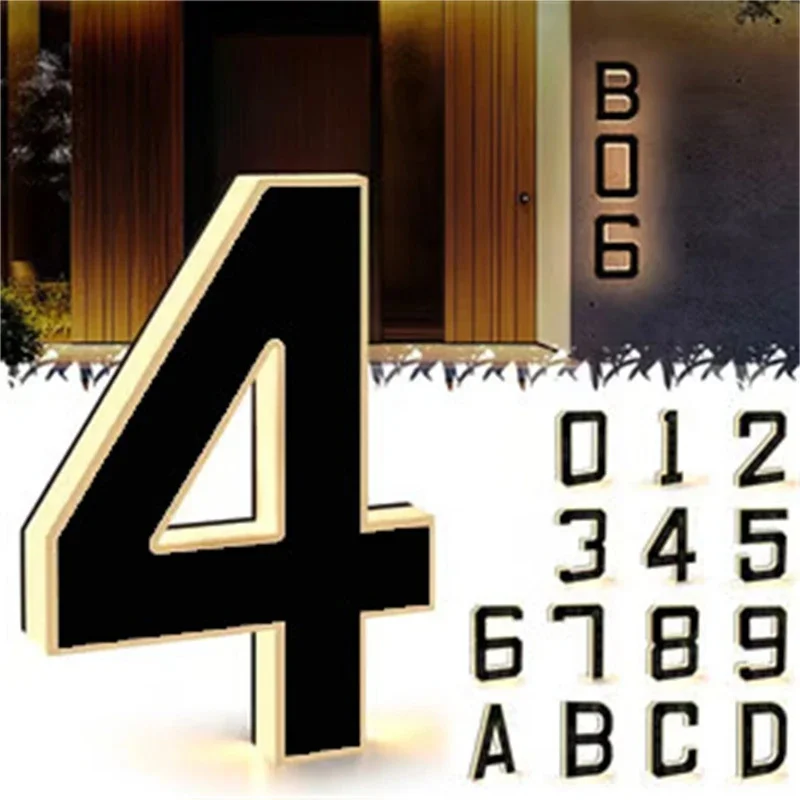 LED House Number Sign Waterproof 12V Powered Illuminated Address Number Outdoor Personalized Door Sign Home Number Decoration
LED House Number Sign Waterproof 12V Powered Illuminated Address Number Outdoor Personalized Door Sign Home Number Decoration
