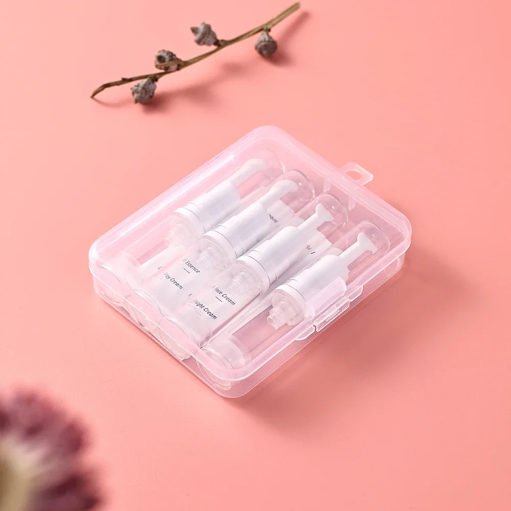 4 Pcs 5ml Empty Travel Cosmetic Airless Pump Vacuum Lotion Cream Bottle Eye Serum Toiletries Liquid Containers
4 Pcs 5ml Empty Travel Cosmetic Airless Pump Vacuum Lotion Cream Bottle Eye Serum Toiletries Liquid Containers