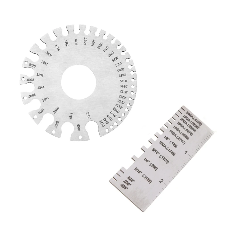 2Pcs Thickness Measures American Wire Gauge Round Cable Sheet Stainless Steel Dropship
2Pcs Thickness Measures American Wire Gauge Round Cable Sheet Stainless Steel Dropship