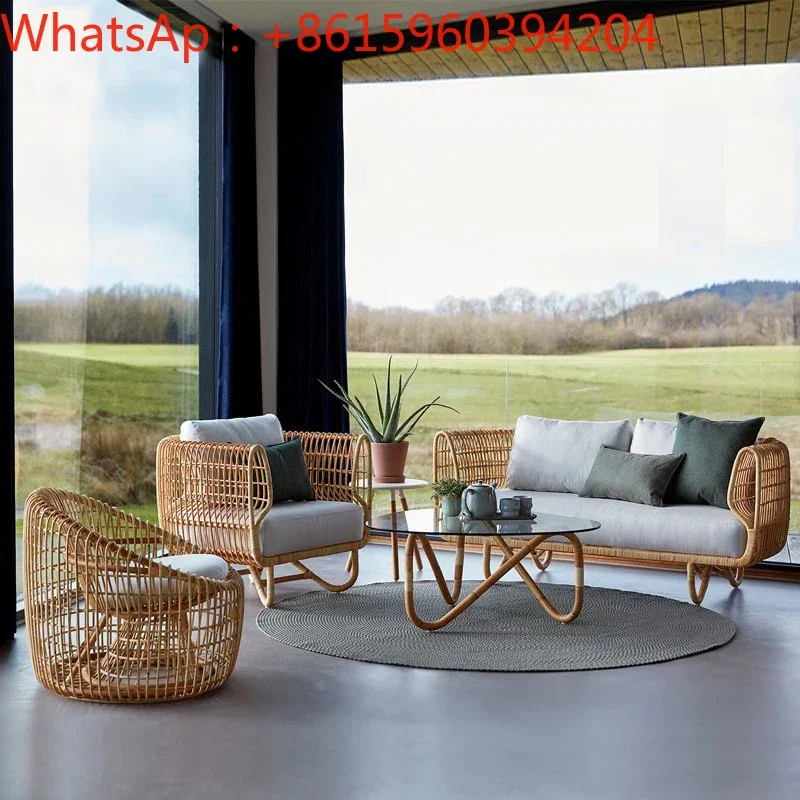 Outdoor sofa rattan woven coffee table combination simple leisure residential accommodation Indonesian rattan chair
Outdoor sofa rattan woven coffee table combination simple leisure residential accommodation Indonesian rattan chair
