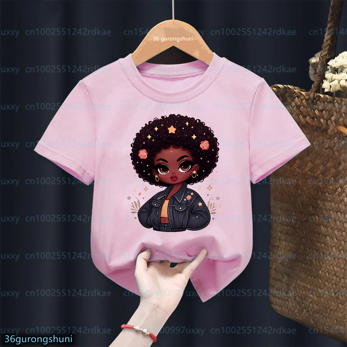 Kawaii Girls T-Shirt Cute Magic Black Girl T Shirt Fashion Casual Baby Kids Tshirt African Black Little Girls Tshirt Tops
Kawaii Girls T-Shirt Cute Magic Black Girl T Shirt Fashion Casual Baby Kids Tshirt African Black Little Girls Tshirt Tops