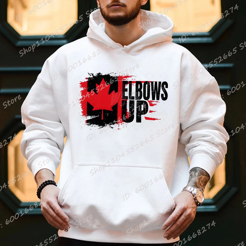 Popular Elbows Up Canada Style Hoodies Long Sleeve Pullover Men Casual Sport Outdoor Pocket Hooded Sweatshirts Coat
Popular Elbows Up Canada Style Hoodies Long Sleeve Pullover Men Casual Sport Outdoor Pocket Hooded Sweatshirts Coat