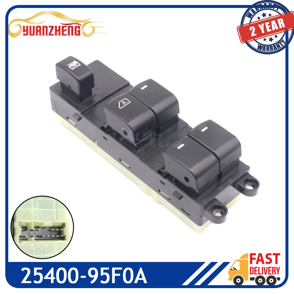 Car 13 pins 25400-95F0A Front Left LHD Master Power Window Switch 2540095F0A For Nissan Sunny Almera 2006-2012
Car 13 pins 25400-95F0A Front Left LHD Master Power Window Switch 2540095F0A For Nissan Sunny Almera 2006-2012