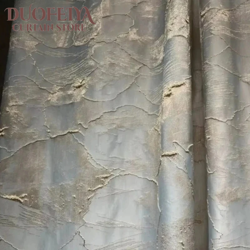 Blackout Blue Curtains for Living Room Luxury Bedroom Gold Wire Relief Life Cotinas De Sala Home Decoration Customized Windows
Blackout Blue Curtains for Living Room Luxury Bedroom Gold Wire Relief Life Cotinas De Sala Home Decoration Customized Windows