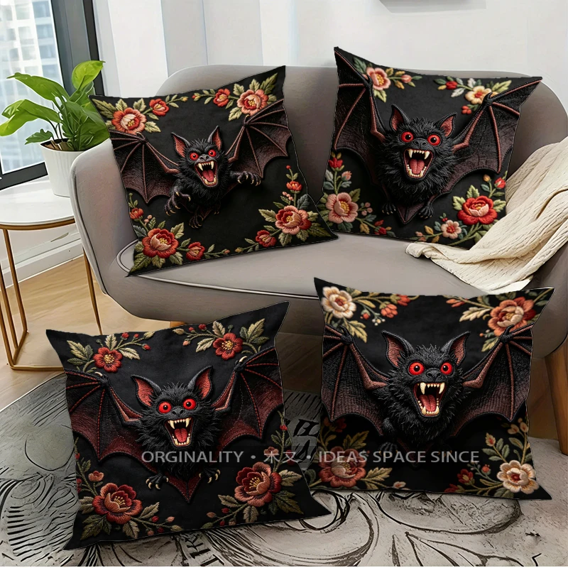 Goth Floral Vampire Bat Throw Pillow Covers Pattern Cushion Cover Suitable for Sofa Bedroom Car Pillow Cover
Goth Floral Vampire Bat Throw Pillow Covers Pattern Cushion Cover Suitable for Sofa Bedroom Car Pillow Cover