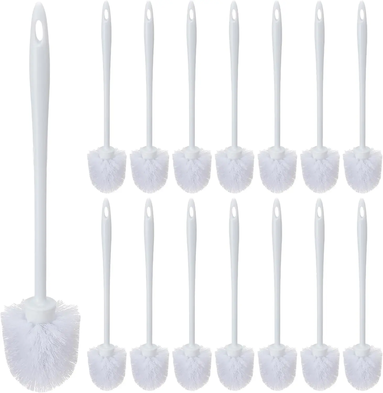 15-Pack Heavy-Duty Toilet Bowl Scrubber, 14.2 Inch Long Handle for Commercial Bathroom Cleaning Supplies
15-Pack Heavy-Duty Toilet Bowl Scrubber, 14.2 Inch Long Handle for Commercial Bathroom Cleaning Supplies