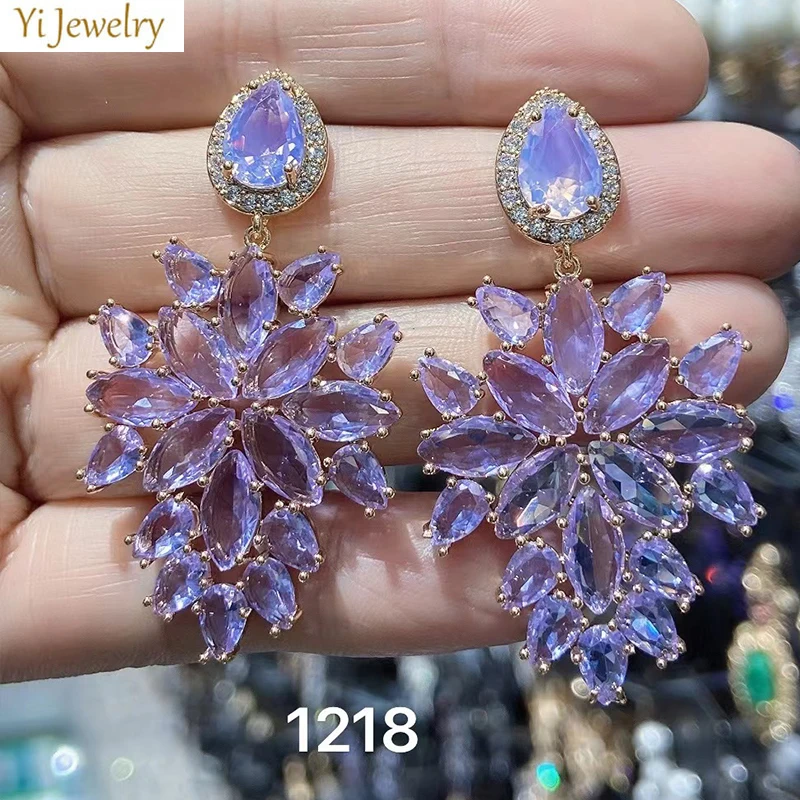 Purple white green Earrings for Women Jewelry Cute Flower Tear drop pendant Earrings daily wear Female Gift
Purple white green Earrings for Women Jewelry Cute Flower Tear drop pendant Earrings daily wear Female Gift