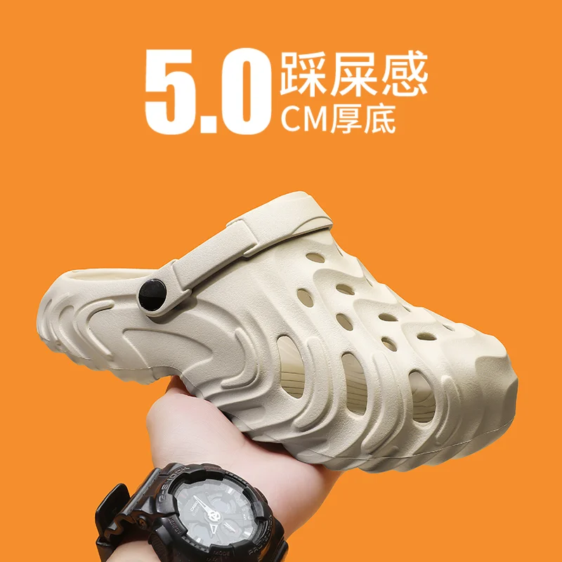 Men Hollow Hole Clogs Lightweight Summer Casual Garden Beach Slippers
Men Hollow Hole Clogs Lightweight Summer Casual Garden Beach Slippers