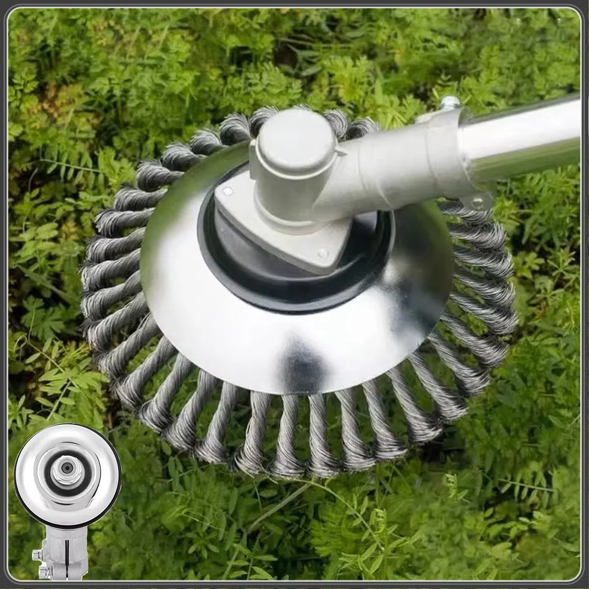 6/8 Inch Rotary Weed Brush Joint&grass Cutting Machine Head Twist Steel Wire Wheel Brush Disc Trimmer Head Universal Fit Trimmer
6/8 Inch Rotary Weed Brush Joint&grass Cutting Machine Head Twist Steel Wire Wheel Brush Disc Trimmer Head Universal Fit Trimmer