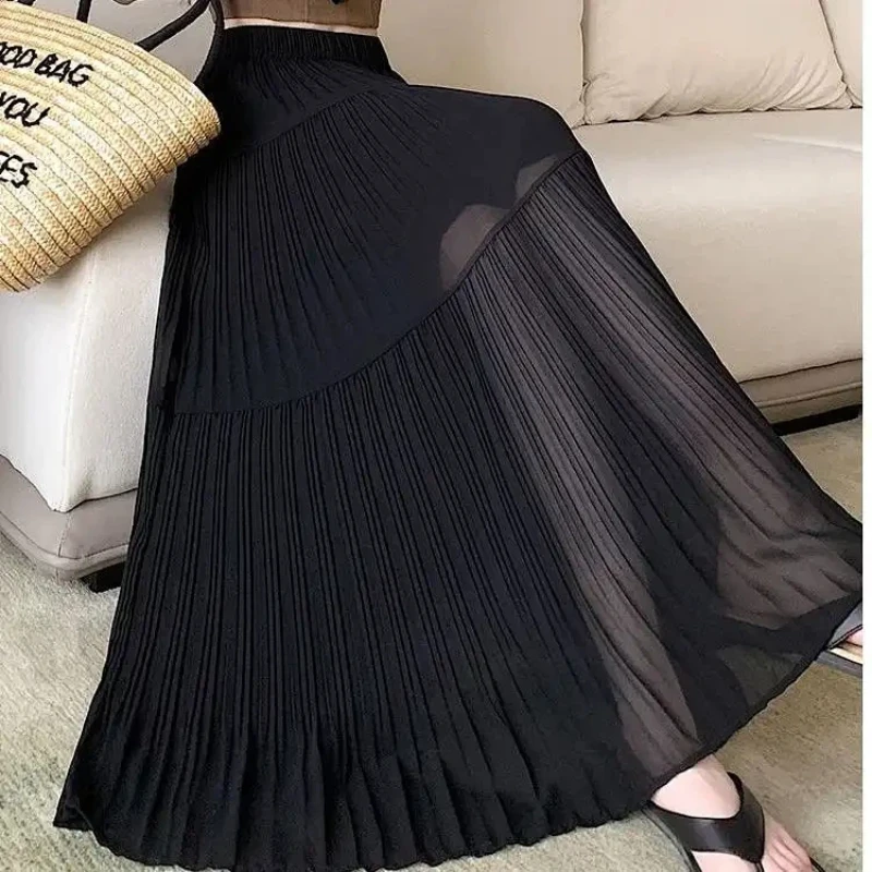 Women's Pleated Skirt 2026 Summer Gentle New High Waist Slim Tiered Long Skirt
Women's Pleated Skirt 2026 Summer Gentle New High Waist Slim Tiered Long Skirt
