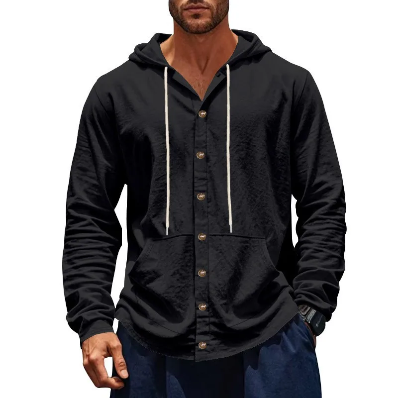 Loose Men's Shirt American Style Linen Casual Long Sleeve Beach Hat-On Spring Autumn Men's Clothing Lightweight
Loose Men's Shirt American Style Linen Casual Long Sleeve Beach Hat-On Spring Autumn Men's Clothing Lightweight