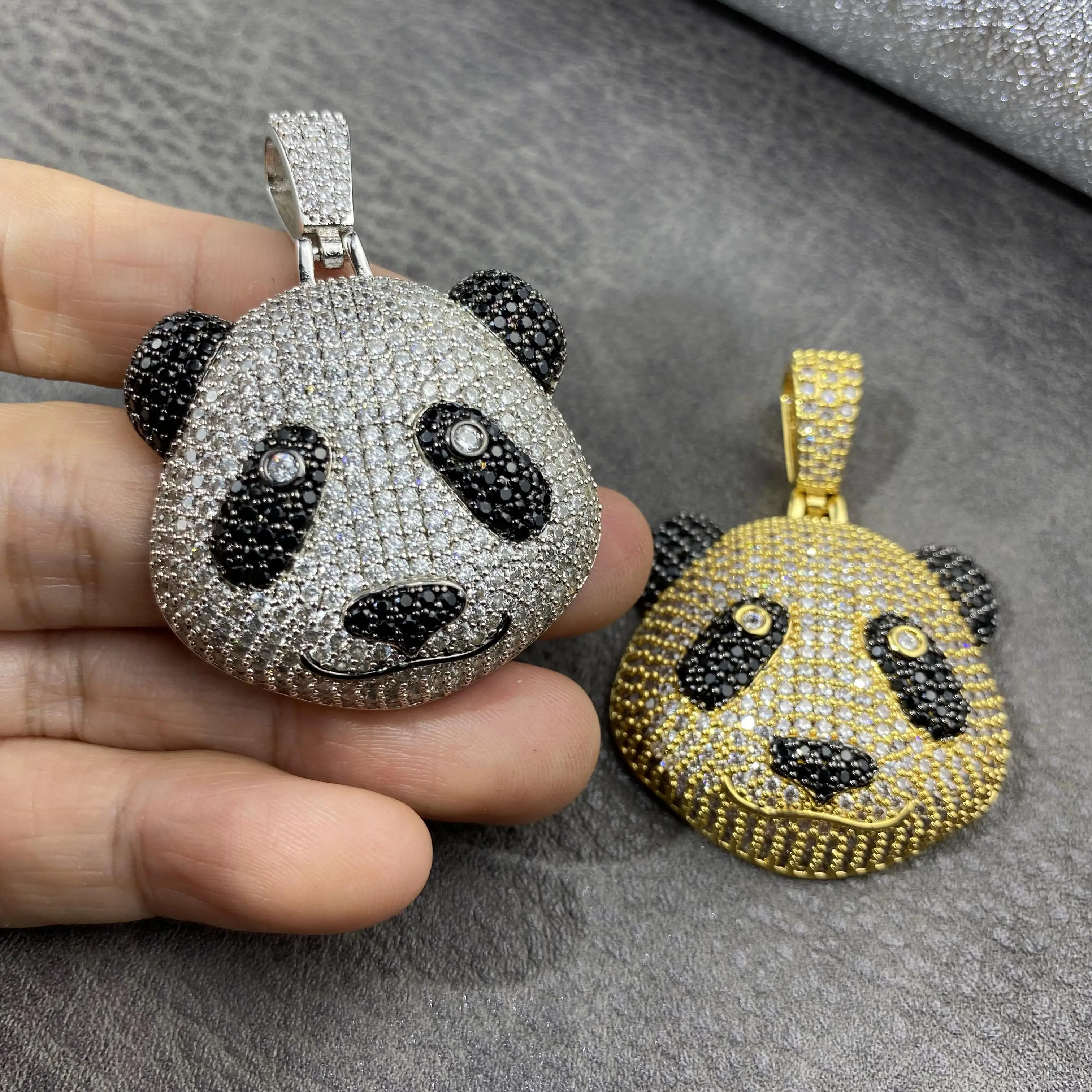 Fashion Design Panda Shape Pendant Full Diamond Zircon Funk Trendy Hip Hop Jewelry
Fashion Design Panda Shape Pendant Full Diamond Zircon Funk Trendy Hip Hop Jewelry