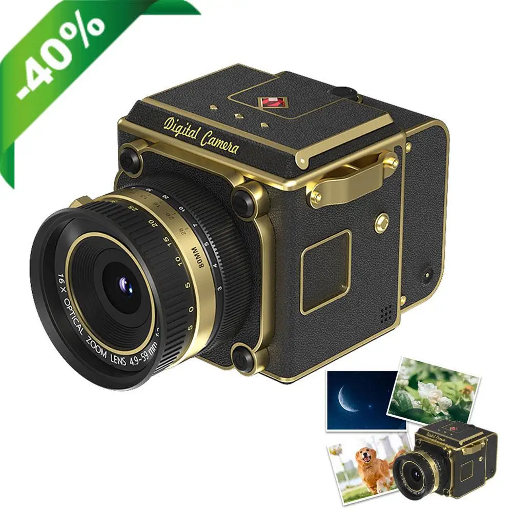 Винтажная цифровая камера в ретро-стиле, портативная, компактная, с автофокусом, декоративным дизайном, видео 2.7K, 56 МП
Винтажная цифровая камера в ретро-стиле, портативная, компактная, с автофокусом, декоративным дизайном, видео 2.7K, 56 МП