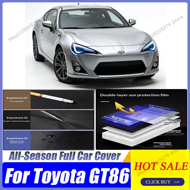 For Toyota 86 GT86 GR 86 Full Car Cover Waterproof All Weather, Full Exterior Cover Outdoor Snow Sun Uv Protection With Reflect
For Toyota 86 GT86 GR 86 Full Car Cover Waterproof All Weather, Full Exterior Cover Outdoor Snow Sun Uv Protection With Reflect