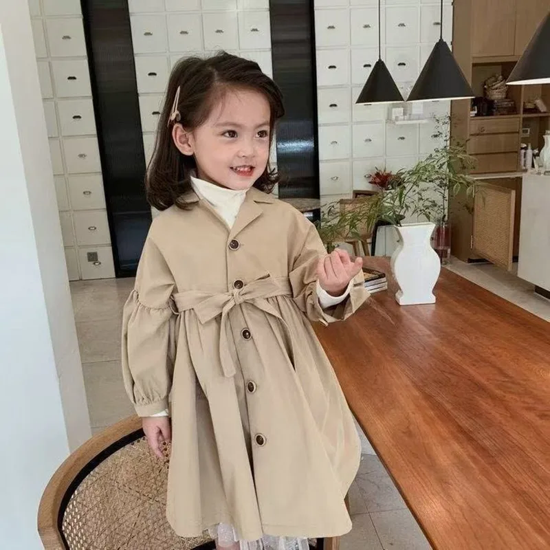 2-8 Years Teen Girls Long Trench Coats New Fashion England Style Windbreaker Jacket For Girls Spring Autumn Children's Clothing
2-8 Years Teen Girls Long Trench Coats New Fashion England Style Windbreaker Jacket For Girls Spring Autumn Children's Clothing