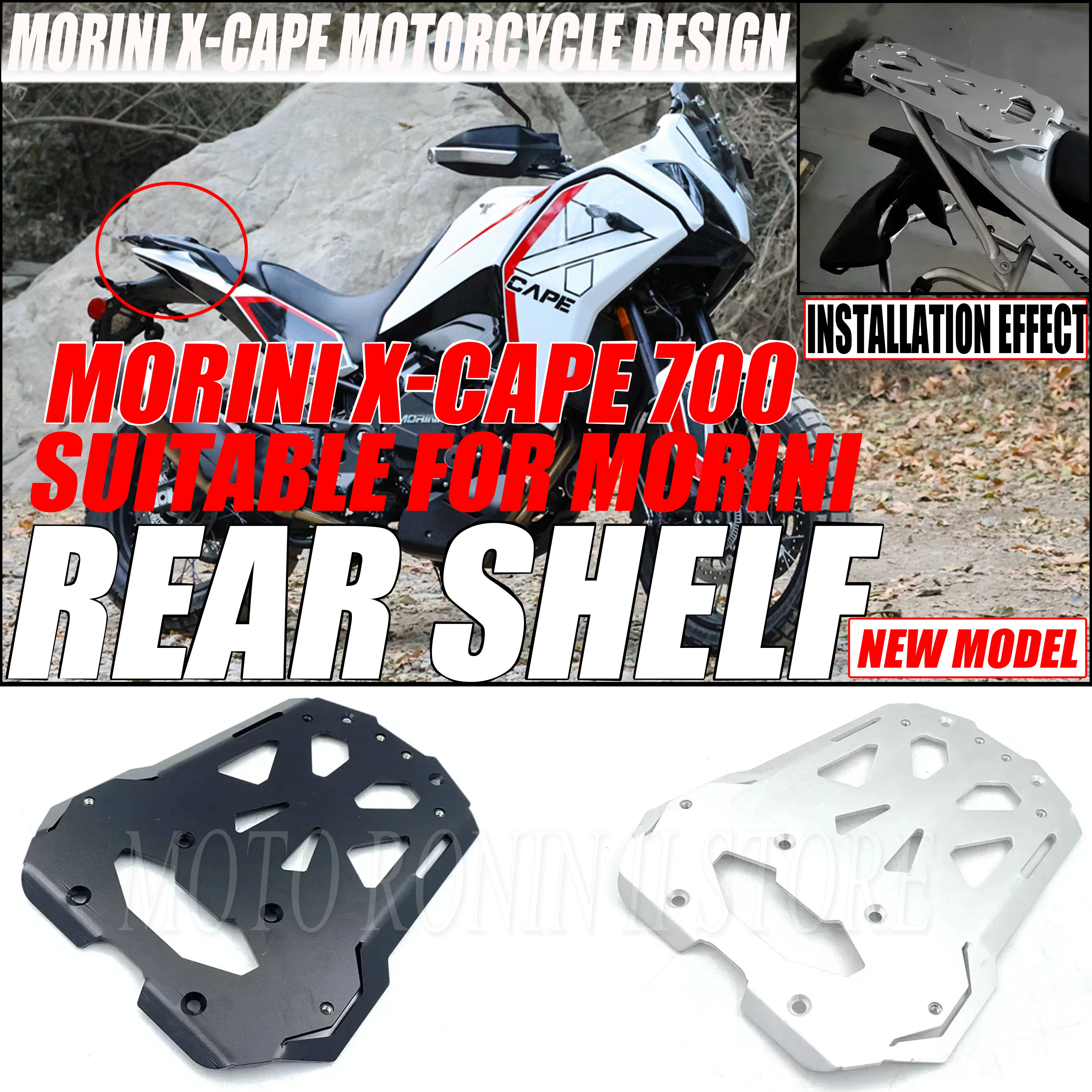 New rear rack for Morini X Cape 700/650 motorcycles - providing riders with a durable storage solution
New rear rack for Morini X Cape 700/650 motorcycles - providing riders with a durable storage solution