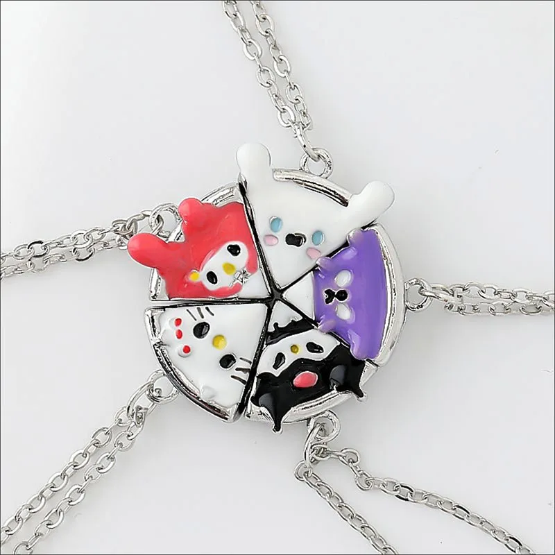 Sanrio Hello Kitty My Melody Kuromi Cinnamoroll Anime Kawaii Cartoon Necklace Cute Magnetic Pizza Lovers Bestie Necklace Pendant
Sanrio Hello Kitty My Melody Kuromi Cinnamoroll Anime Kawaii Cartoon Necklace Cute Magnetic Pizza Lovers Bestie Necklace Pendant
