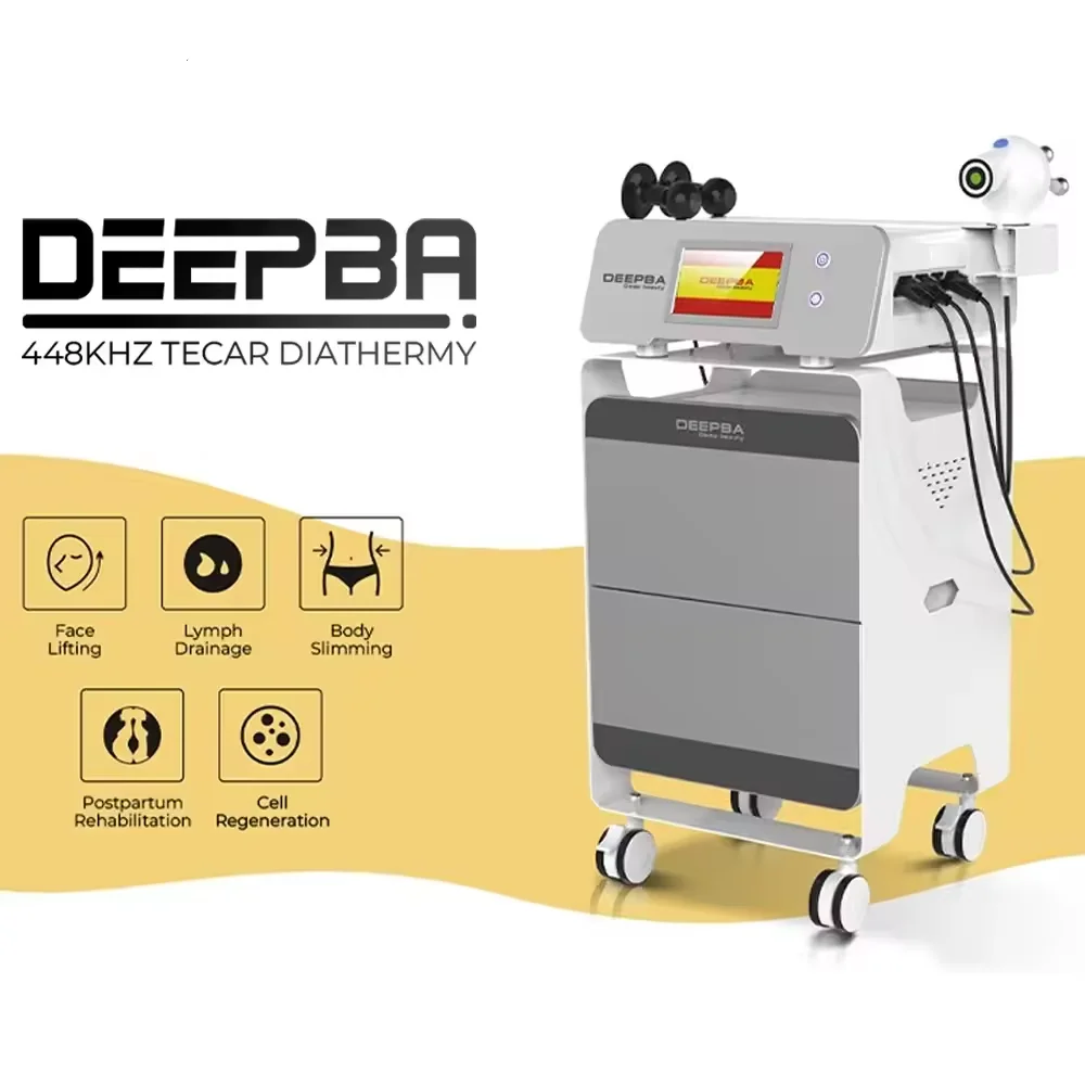 INDIBA Deep Beauty 448K Tecar Диатермия Физиотерапевтический аппарат CET RET Управление боли Реабилитация тела Укрепление
INDIBA Deep Beauty 448K Tecar Диатермия Физиотерапевтический аппарат CET RET Управление боли Реабилитация тела Укрепление