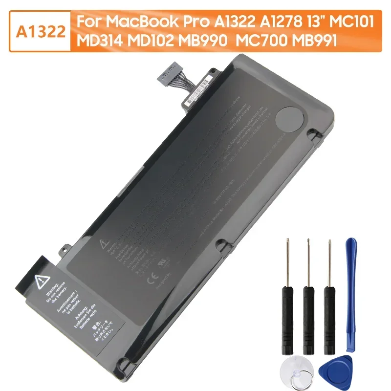 A1322 Сменный аккумулятор для ноутбука MacBook Pro A1322 A1278 13 дюймов MC101 MD314 MD102 MB990 MC700 MB991 Аккумулятор 63,5 Втч с инструментами
A1322 Сменный аккумулятор для ноутбука MacBook Pro A1322 A1278 13 дюймов MC101 MD314 MD102 MB990 MC700 MB991 Аккумулятор 63,5 Втч с инструментами
