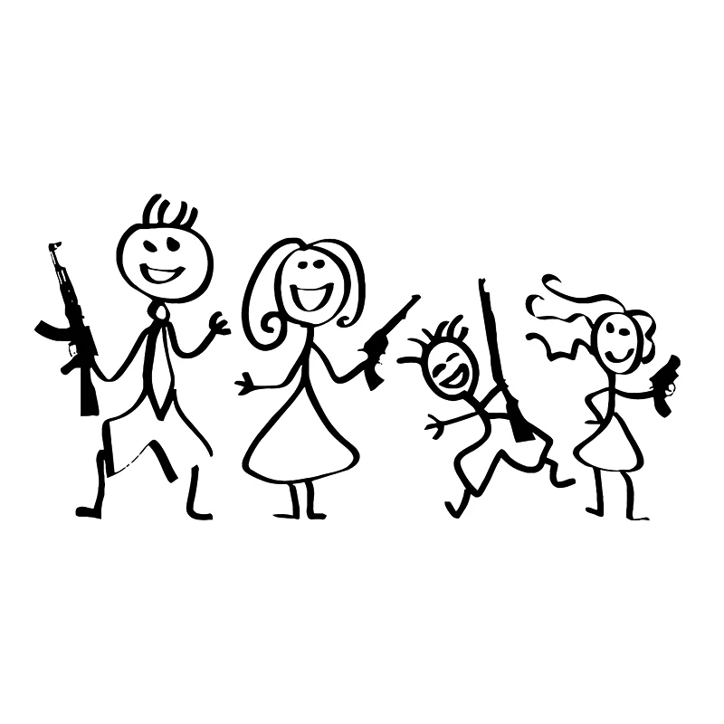 17*8.6cm Gun Stick Family VINYL DECAL Sticker Funny joke Motorcycle SUVs Bumper Laptop accesoire voiture
17*8.6cm Gun Stick Family VINYL DECAL Sticker Funny joke Motorcycle SUVs Bumper Laptop accesoire voiture
