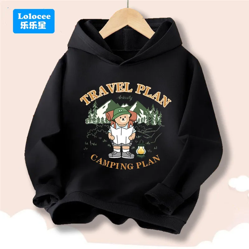 Travel Camping Plan Cartoon Bear Print Children's Hooded Sweatshirt Spring Autumn Boy GirlCasual Fashion Thin Hoodies XYJ1
Travel Camping Plan Cartoon Bear Print Children's Hooded Sweatshirt Spring Autumn Boy GirlCasual Fashion Thin Hoodies XYJ1