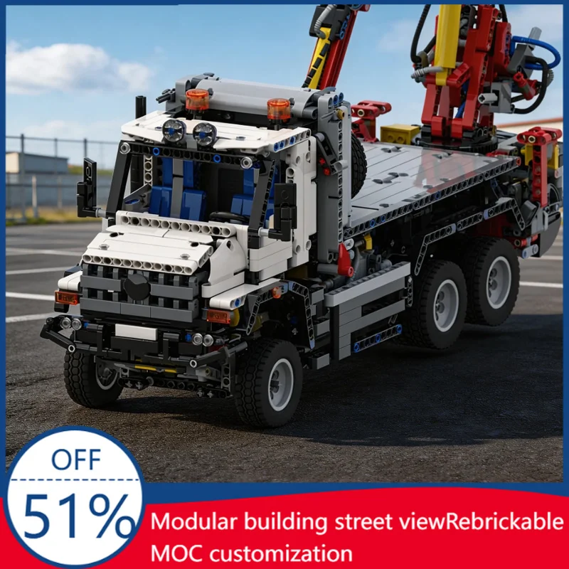 2347 PCS Truck Series 42043 Mercedes Zetros Trailer MOC Car Vehicle Racer Model Building DIY Block Brick Creative Xmas Boys Gift
2347 PCS Truck Series 42043 Mercedes Zetros Trailer MOC Car Vehicle Racer Model Building DIY Block Brick Creative Xmas Boys Gift