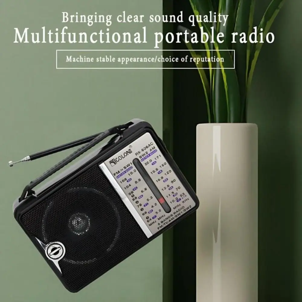 Высококачественное портативное ретро-радио, многофункциональное FM/AM/SW1/SW2, 4-диапазонное радио RX-606AC, чистый звук, многодиапазонный радиоприемник
Высококачественное портативное ретро-радио, многофункциональное FM/AM/SW1/SW2, 4-диапазонное радио RX-606AC, чистый звук, многодиапазонный радиоприемник