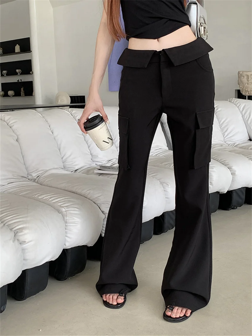 Alien Kitty Office Lady Flare Pants Women Work Wear Autumn Fashion Slim New High Waist Streetwear Casual Minimalist Pants
Alien Kitty Office Lady Flare Pants Women Work Wear Autumn Fashion Slim New High Waist Streetwear Casual Minimalist Pants