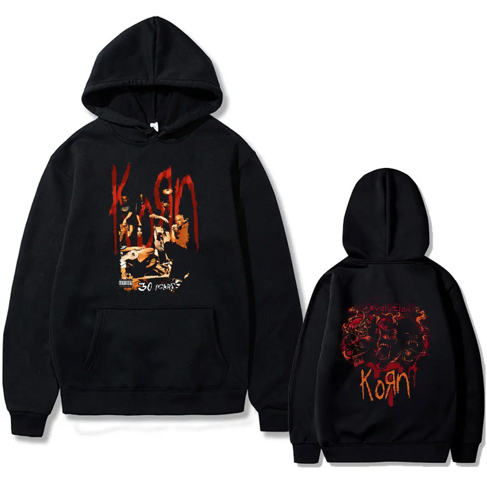 Hot Korn Hoodie Men's Women Gothic Rock Oversized Sweatshirt Male Fashion Casual Fleece Cotton Pullover Unisex Vintage Hoodies 
Hot Korn Hoodie Men's Women Gothic Rock Oversized Sweatshirt Male Fashion Casual Fleece Cotton Pullover Unisex Vintage Hoodies