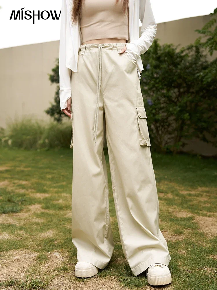 MISHOW American Cargo Pants for Women 2025 Summer Retro High Waist Drawstring Pockets Solid Casual Streetwear Pants MXC37K0099
MISHOW American Cargo Pants for Women 2025 Summer Retro High Waist Drawstring Pockets Solid Casual Streetwear Pants MXC37K0099