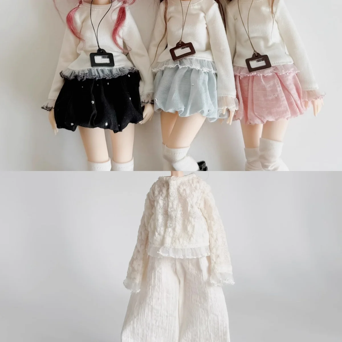【No Figure】Pre-sale Female Doll's Clothing Accessories Lace-trimmed Base T-shirt Lace Coat Fit Girl Action Body For Ob22 Blyth
【No Figure】Pre-sale Female Doll's Clothing Accessories Lace-trimmed Base T-shirt Lace Coat Fit Girl Action Body For Ob22 Blyth