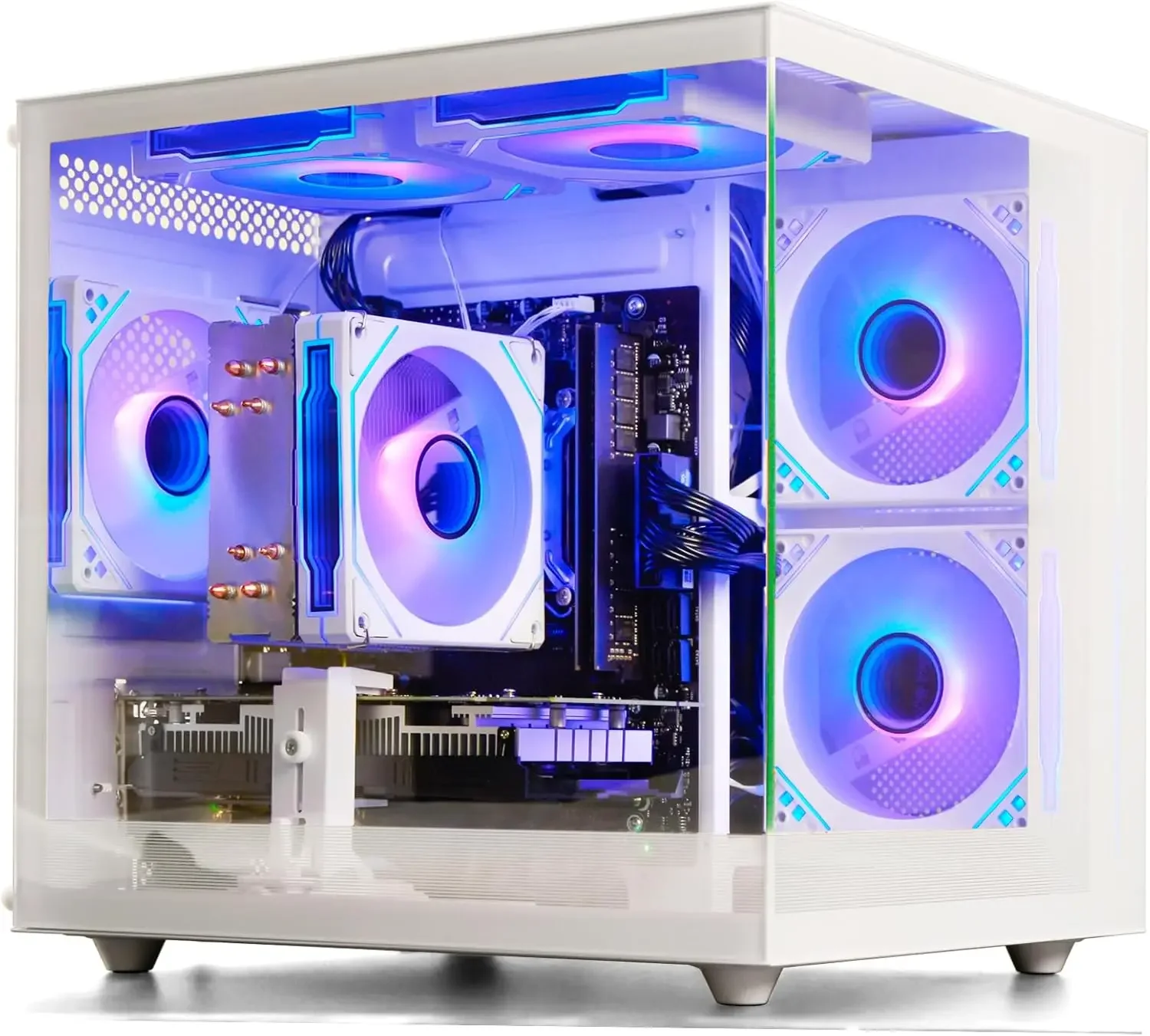Ryzen 7 8700F, GeForce RTX 5060(8G), 32GB DDR5 RAM, 1TB NVMe 3.0 SSD, Wi-Fi 6 650W PSU High-end Tower Computer (White)
Ryzen 7 8700F, GeForce RTX 5060(8G), 32GB DDR5 RAM, 1TB NVMe 3.0 SSD, Wi-Fi 6 650W PSU High-end Tower Computer (White)