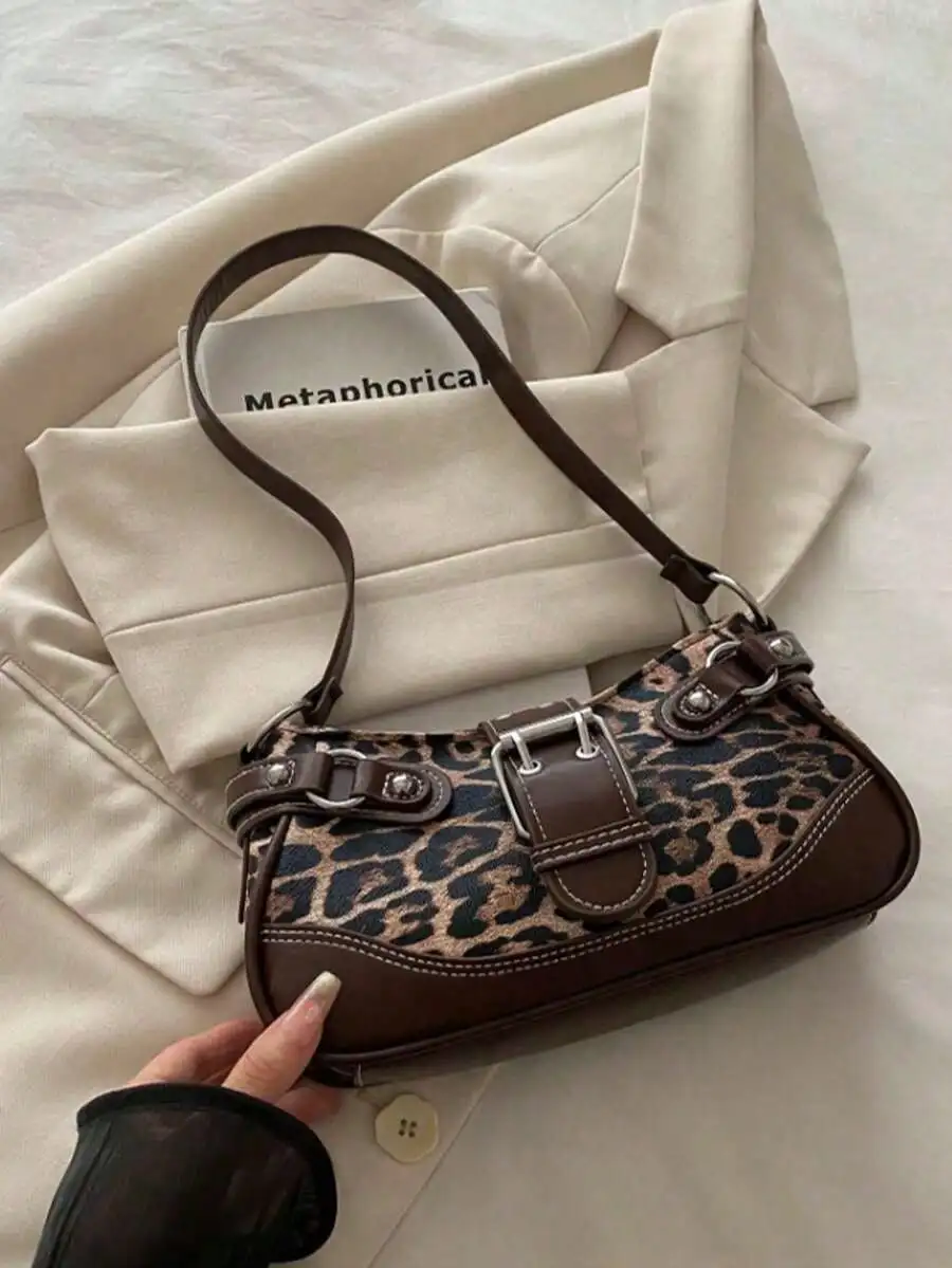 Texture Spicy Girl Style Leopard Print Armpit Bag, Beloved New Fashionable Buckle Leopard Print Handbag And Shoulder Bag, Suitable For Parties, Outings, Vacations, Shopping And Daily Use, Can Store Coins, Phones,
Texture Spicy Girl Style Leopard Print Armpit Bag, Beloved New Fashionable Buckle Leopard Print Handbag And Shoulder Bag, Suitable For Parties, Outings, Vacations, Shopping And Daily Use, Can Store Coins, Phones,